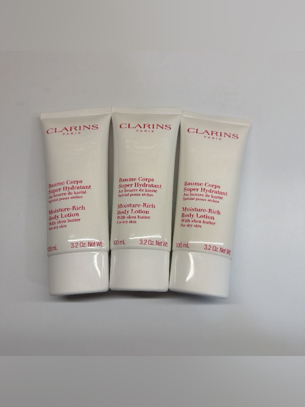 Clarins White Tube Moisture-Rich Body Lotion